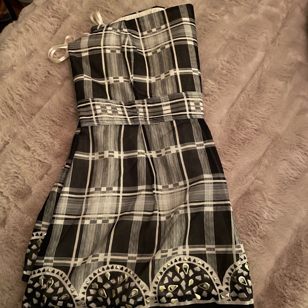 White House Black Market Gingham Corsets Size 12